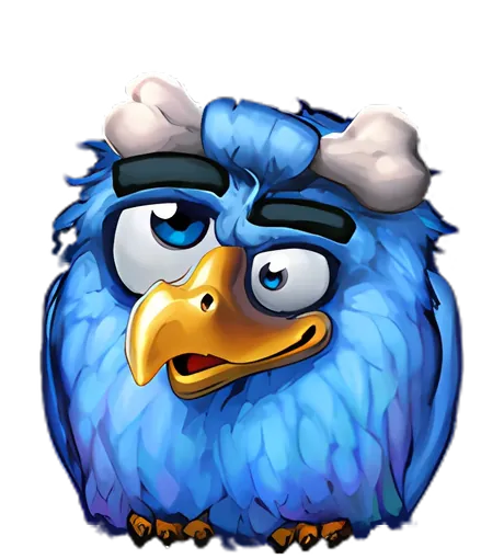 Pirots 2 Charakter blauer Vogel
