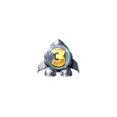 Pirots 4 Upgrade-Symbol (+3 Level) in Lost in Space