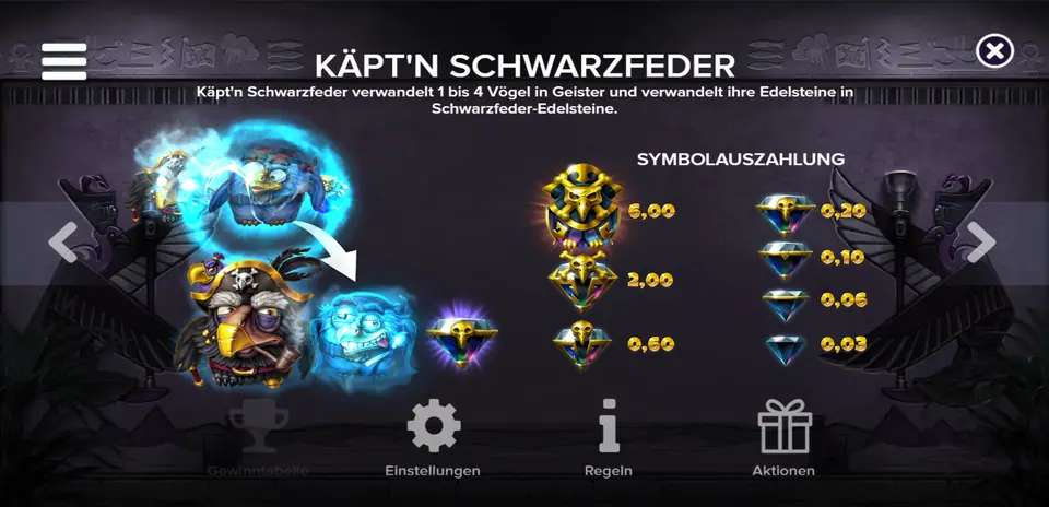 Übersicht der Feature-Symbole in Pirots 5: Münzen, Wilds und Transformationssymbole