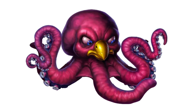 Der Kraken, das Seeungeheuer über dem Spielfeld von Pirots 5